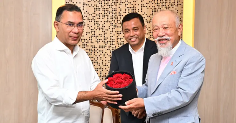 প্রধানমন্ত্রী তারেক রহমান ও ইয়োহেই সাসাকাওয়া